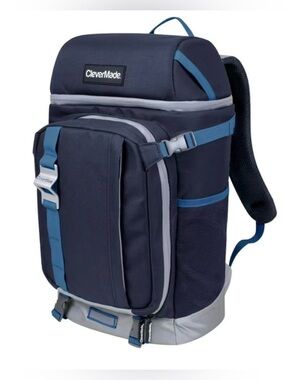Clevermade Cardiff 24-Can Backpack Cooler Bag Leakproof 11 Compartment insulated